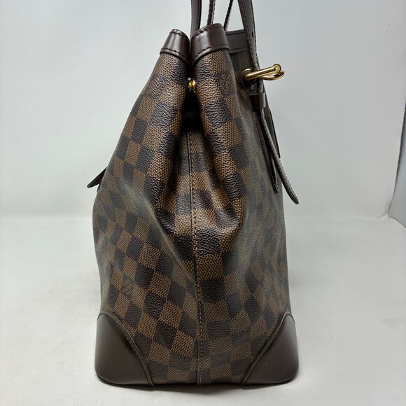Louis Vuitton Hampstead MM tote bag in Damier Ebene canvas - Picture 5 of 16
